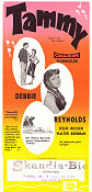 Tammy and the Bachelor 1957 movie poster Debbie Reynolds Walter Brennan Leslie Nielsen Joseph Pevney
