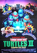 Teenage Mutant Hero Turtles 2 1991 movie poster Elias Koteas Find more: Turtles