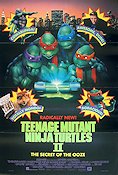 Teenage Mutant Ninja Turtles II: The Secret of the Ooze 1991 movie poster Paige Turco David Warner Michelan Sisti Michael Pressman Find more: Turtles