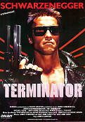 The Terminator 1984 movie poster Arnold Schwarzenegger Michael Biehn Linda Hamilton James Cameron Glasses Guns weapons