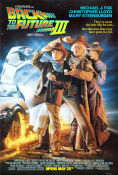 Back to the Future Part III 1990 movie poster Michael J Fox Christopher Lloyd Mary Steenburgen Robert Zemeckis