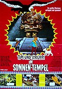 Tintin et le temple du soleil 1971 movie poster Thomas Bolme Tintin Eddie Lateste Poster artwork: Hergé From comics Animation