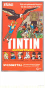 Tintin et le temple du soleil 1971 movie poster Thomas Bolme Tintin Eddie Lateste Poster artwork: Hergé From comics Animation