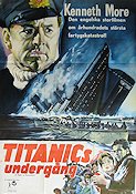 A Night to Remember 1958 movie poster Kenneth More Ships and navy