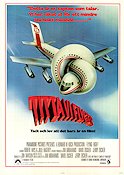 Airplane! 1980 movie poster Robert Hays Julie Hagerty Leslie Nielsen Ethel Merman Jim Abrahams Planes