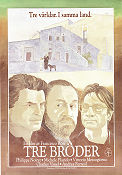Tre fratelli 1981 movie poster Philippe Noiret Michele Placido Vittorio Mezzogiorno Francesco Rosi Artistic posters