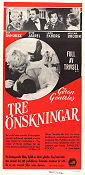 Tre önskningar 1960 movie poster Eva Dahlbeck Helena Brodin Lars Ekborg Stig Järrel Göran Gentele