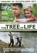 The Tree of Life 2011 movie poster Brad Pitt Sean Penn Jessica Chastain Terrence Malick Kids