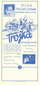 Troika 1930 movie poster Hans Adalbert Schlettow Hilde von Stolz Olga Tschechowa Vladimir Strizhevsky Russia