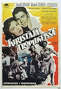 Tropic Zone 1953 movie poster Ronald Reagan Rhonda Fleming Poster from: Finland