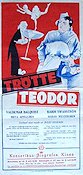 Trötte Teodor 1931 movie poster Valdemar Dalquist Karin Swanström