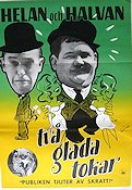 Två glada tokar 1968 movie poster Laurel and Hardy Helan och Halvan