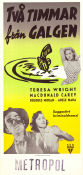 Count the Hours! 1953 movie poster Teresa Wright Macdonald Carey Dolores Moran Don Siegel Film Noir