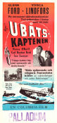 Ubåtaskaptenen 1950 poster Glenn Ford Viveca Lindfors Henry O´Neill Henry Levin