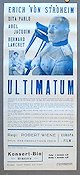 Ultimatum 1939 movie poster Erich von Stroheim