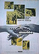 Une femme mariee 1965 movie poster Bernard Noel Jean-Luc Godard