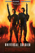 Universal Soldier 1992 movie poster Jean-Claude Van Damme Dolph Lundgren Ally Walker Roland Emmerich