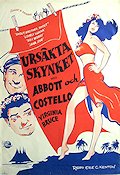 Pardon My Sarong 1942 movie poster Abbott and Costello Virginia Bruce