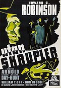 Utan skrupler 1941 poster Edward G Robinson Laraine Day Edward Arnold Mervyn LeRoy