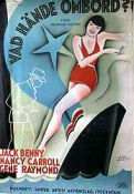 Vad hände ombord 1934 poster Jack Benny Gene Raymond Nancy Carroll Benjamin Stoloff Musikaler