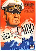 Five Graves to Cairo 1944 movie poster Erich von Stroheim Billy Wilder Eric Rohman art