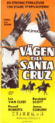 Vägen till Santa Cruz 1959 poster Randolph Scott Karen Steele Pernell Roberts Lee Van Cleef Budd Boetticher