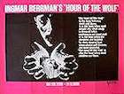 Hour of the Wolf 1968 poster Liv Ullmann Ingmar Bergman