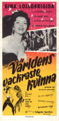 La donna piu bella del mondo 1955 movie poster Gina Lollobrigida Vittorio Gassman Robert Alda Robert Z Leonard