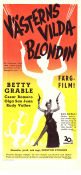 The Beautiful Blonde from Bashful Bend 1949 movie poster Betty Grable Cesar Romero Rudy Vallee Preston Sturges