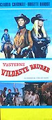 Västerns vildaste brudar 1972 movie poster Brigitte Bardot Claudia Cardinale