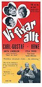 Vi fixar allt 1962 movie poster Carl-Gustaf Lindstedt Anita Lindblom