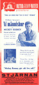 Vi människor 1943 poster Mickey Rooney Frank Morgan James Craig Clarence Brown