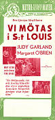 Meet Me in St Louis 1944 movie poster Judy Garland Margaret O´Brien Mary Astor Vincente Minnelli Musicals