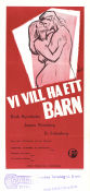 Vi vil ha´ et barn 1949 movie poster Ruth Brejnholm Jörgen Reenberg Maria Garland Lau Lauritzen Denmark