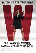 V.I. Warshawski 1991 poster Kathleen Turner Jeff Kanew