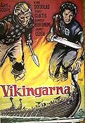 The Vikings 1958 movie poster Kirk Douglas Tony Curtis Janet Leigh Richard Fleischer Find more: Vikings Ships and navy