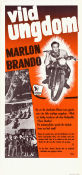 The Wild One 1953 movie poster Marlon Brando Mary Murphy Lee Marvin Laslo Benedek Motorcycles