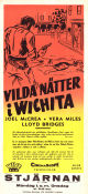 Vilda nätter i Wichita 1955 poster Joel McCrea Vera Miles Lloyd Bridges Jacques Tourneur