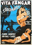 White Savage 1943 movie poster Maria Montez Jon Hall Sabu Beach