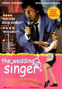 The Wedding Singer 1998 movie poster Adam Sandler Drew Barrymore Billy Idol Frank Coraci