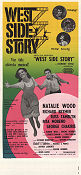 West Side Story 1961 movie poster Natalie Wood George Chakiris Rita Moreno Jerome Robbins Music: Leonard Bernstein Gangs Musicals