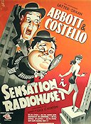 Who Done It 1949 movie poster Abbott and Costello Cars and racing