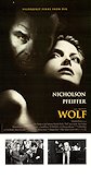 Wolf 1994 movie poster Jack Nicholson Michelle Pfeiffer Mike Nichols