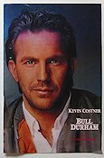 Bull Durham 1988 movie poster Kevin Costner