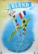 Öland solens och vindarnas ö 1948 poster Travel