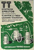 TT Trygg högtrycksprutor Örebro 1948 poster Find more: Advertising