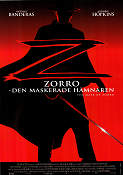 The Mask of Zorro 1998 poster Antonio Banderas